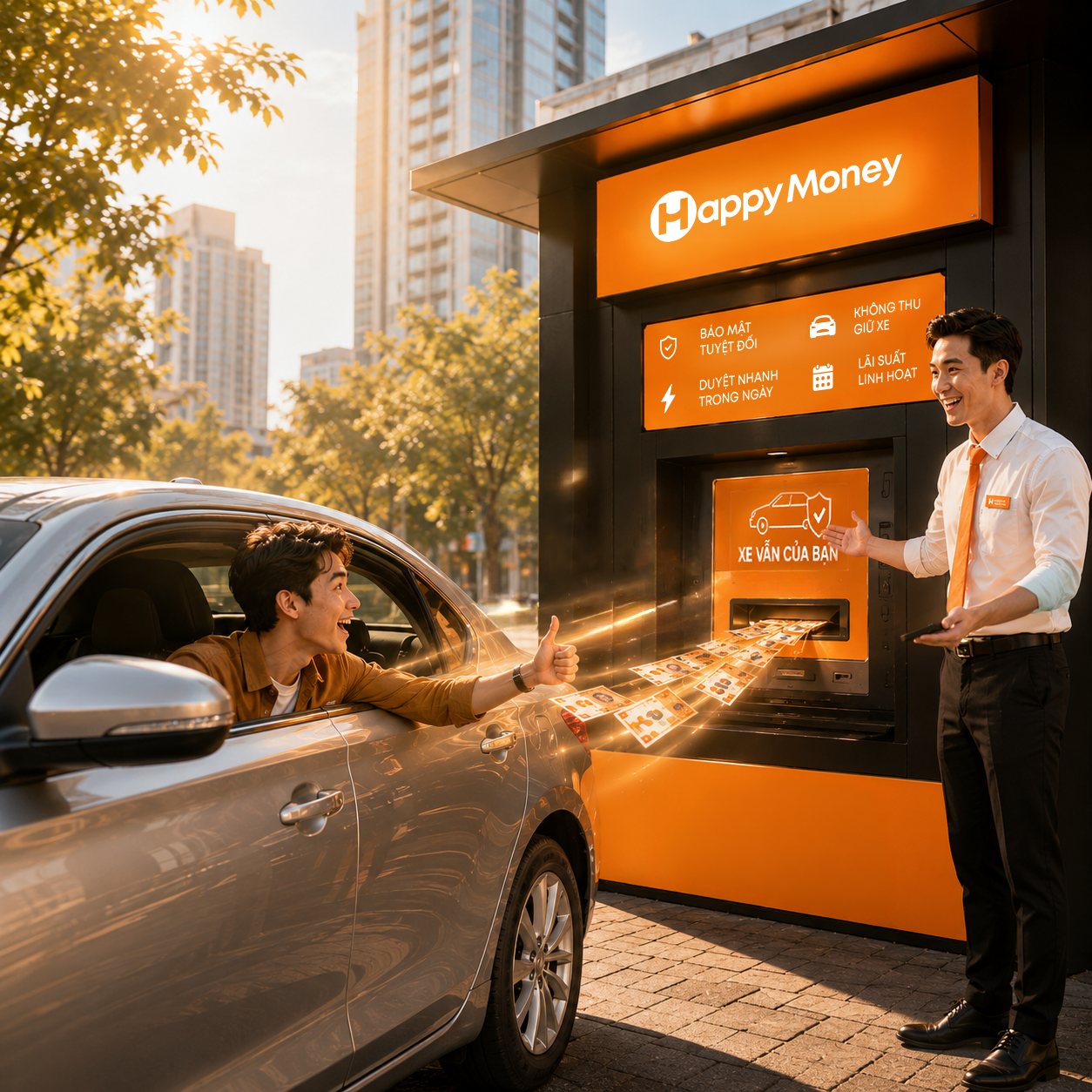 Trải nghiệm dịch vụ tài chính minh bạch tại hệ thống 60 phòng giao dịch của Happy Money trên toàn quốc.